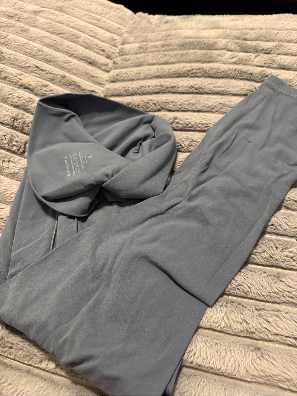 Athleta High-Rise Leggings in Slate Gray-Blue